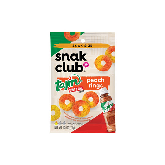 Snack Club Tajin Peach Rings Chili & Lime 71g