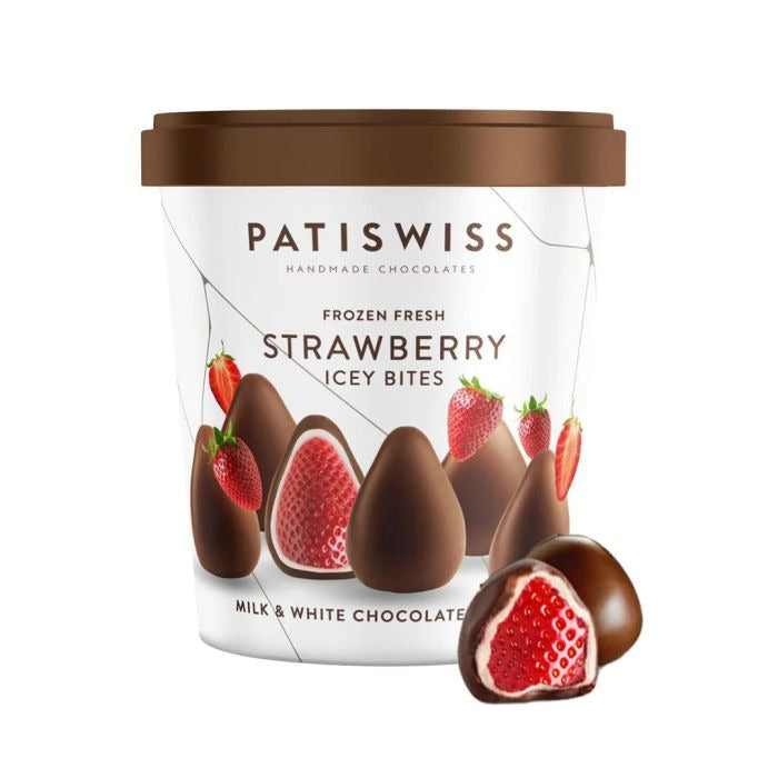 Patiswiss Milk&white Choc Strawberry Icy Bites
