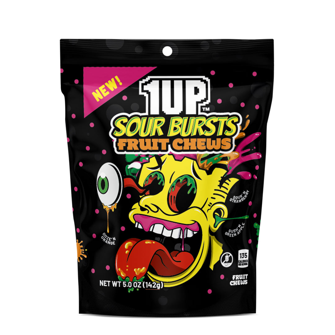 1UP Sour Burst Mix Fruit Chews 142g