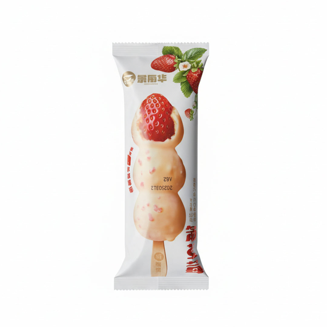 Strawberry White Chocolate Ice Cream 68g