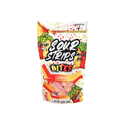 Sour Strips Bites Strawbango 180g