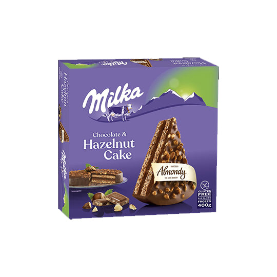 Milka Chocolate & Hazelnut Cake 400g (frozen)
