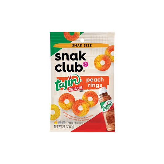 Snack Club Tajin Peach Rings Chili & Lime 71g