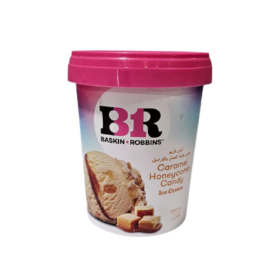 Br Caramel Honeycomb Candy Ice Cream Cup 500ml