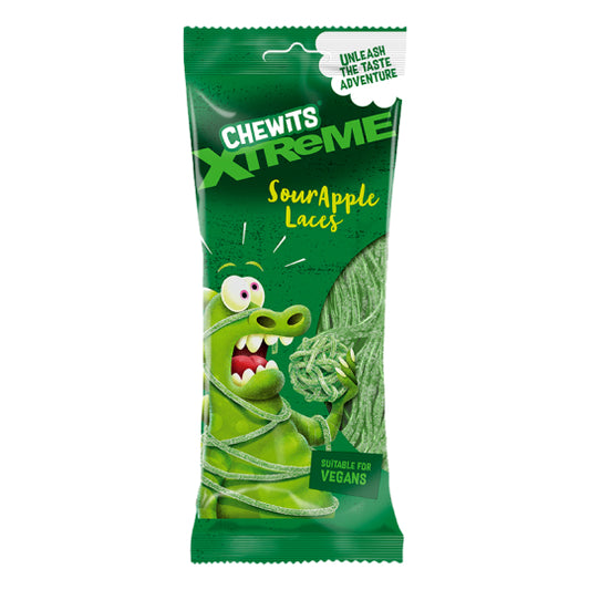 Chewits Xtreme Sour Apple Laces 160g