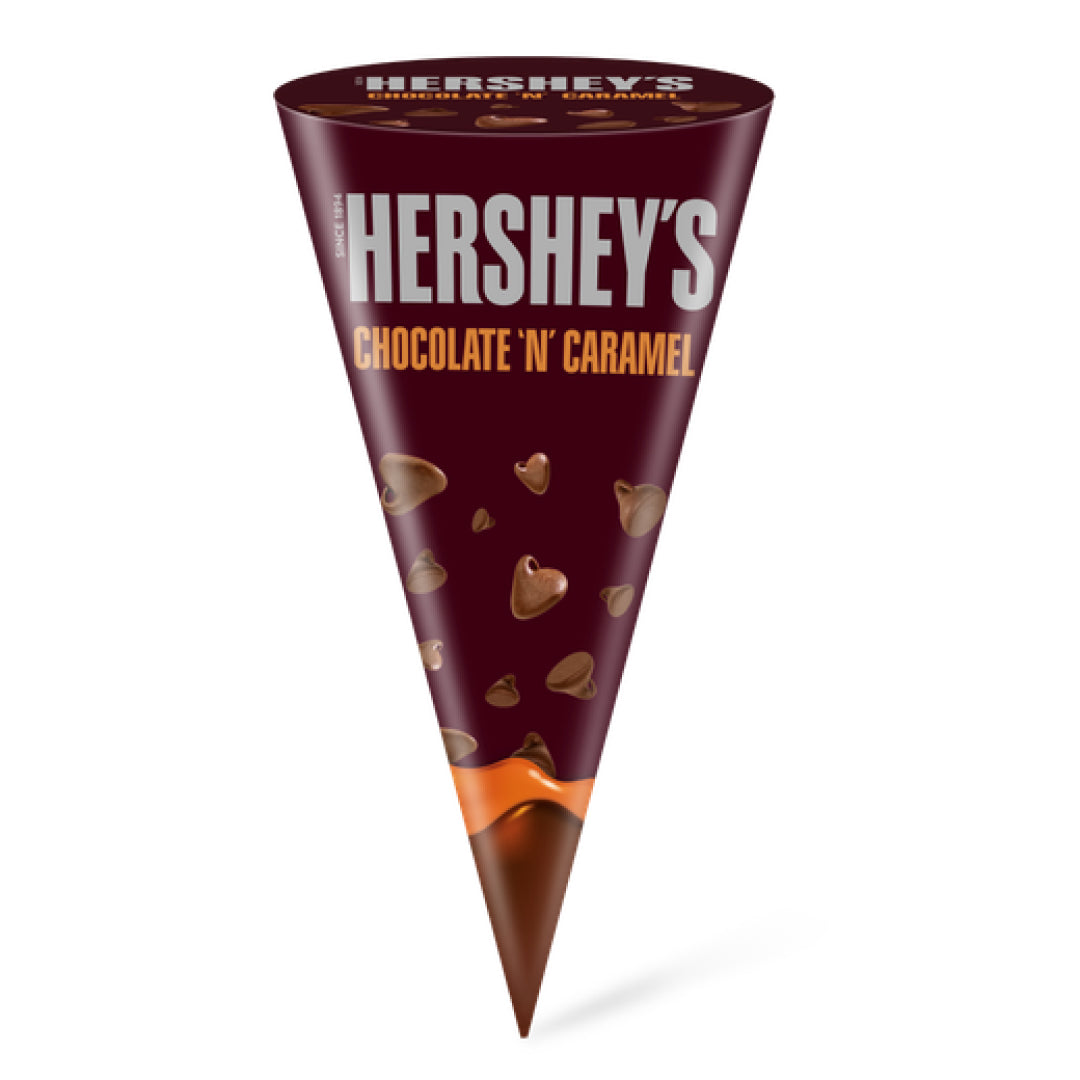 Hersheys Chocolate Caramel Cone Ice Ice Cream