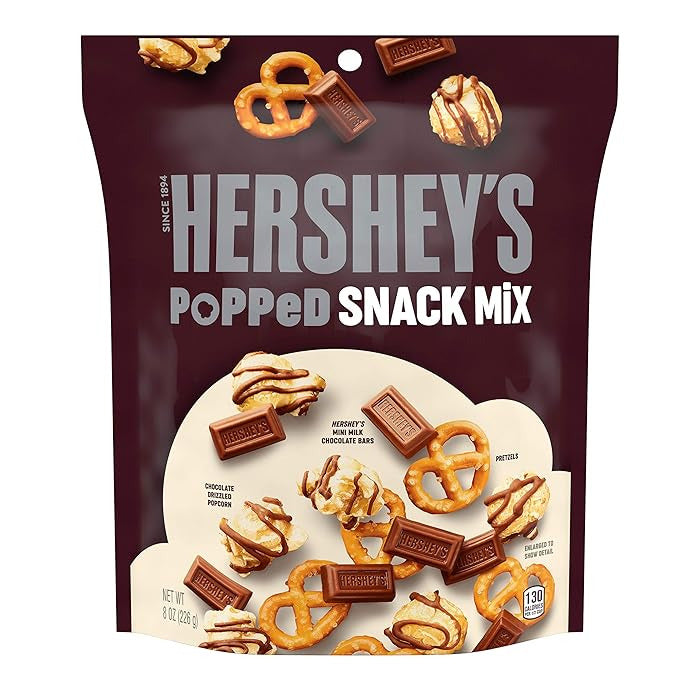 Hersheys Popped Snack Mix 226G