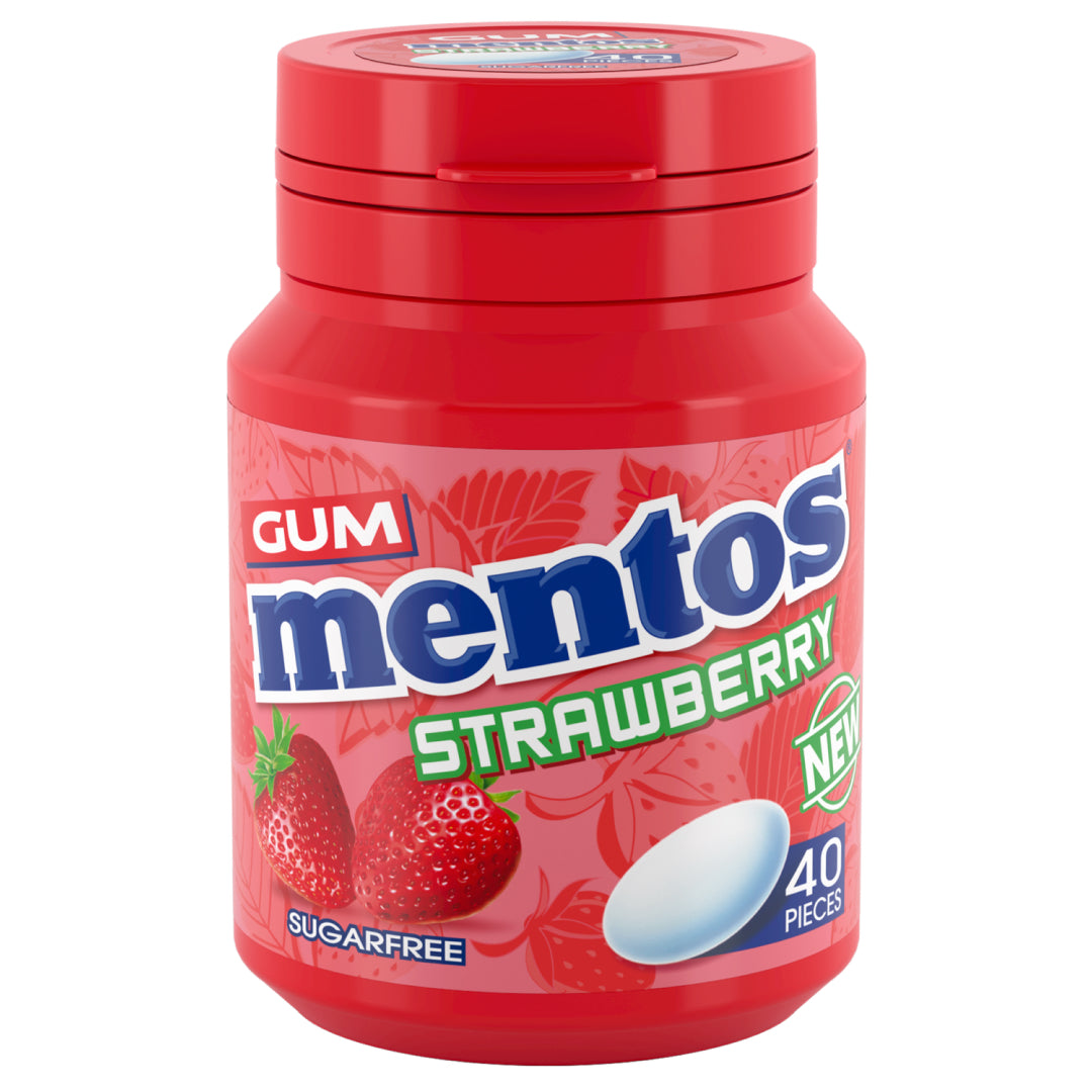 Mentos Bottle Gum Strawberry