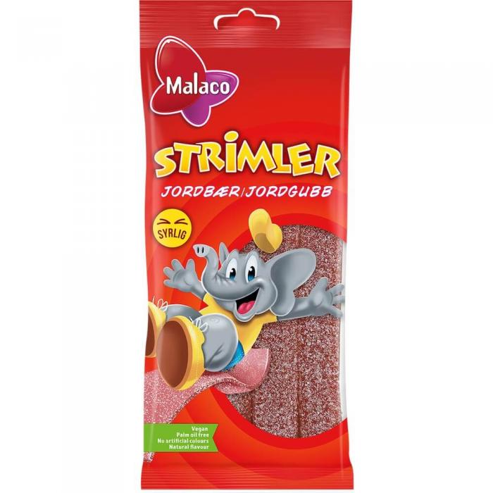 Malaco Strips Strawberry 80g