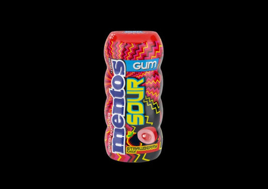 Mentos Gum Pocket Bottle Sour Strawberry