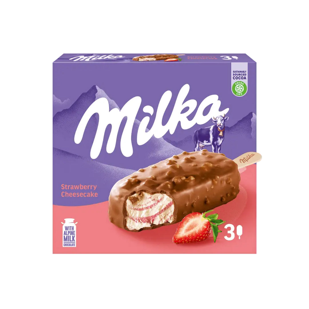 Milka Strawberry Cheesecake Ice Cream T3