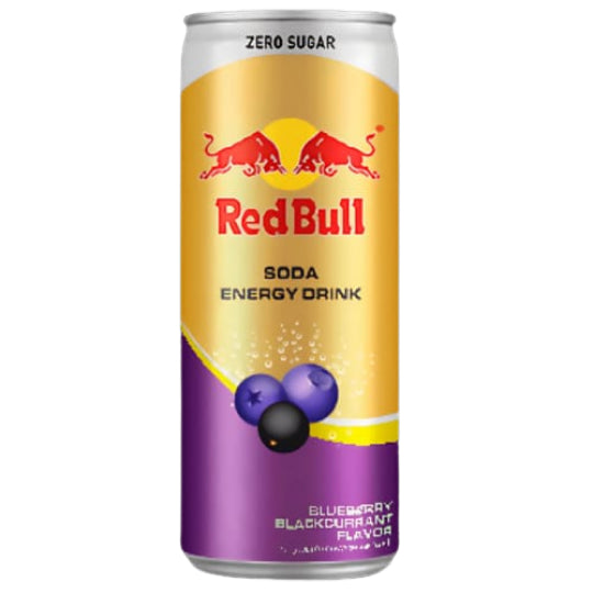 Redbull Soda Energy Drink Blueberry Blackcurrant 250ml