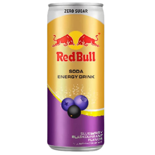 Redbull Soda Energy Drink Blueberry Blackcurrant 250ml