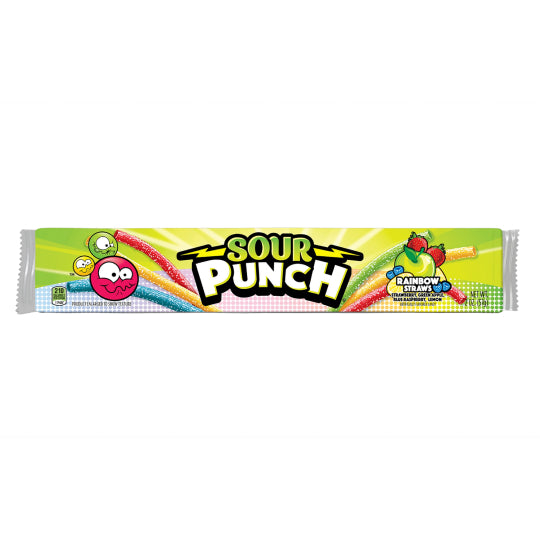 Sour Punch Rainbow Straws 57g