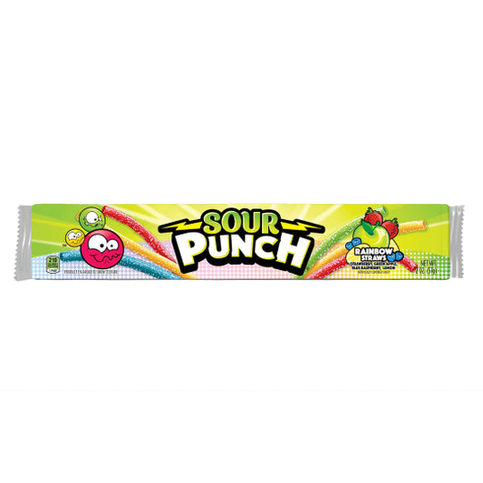 Sour Punch Rainbow Straws 57g