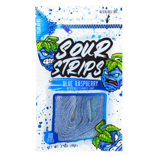 Sour Strips Blue Raspberry 96g