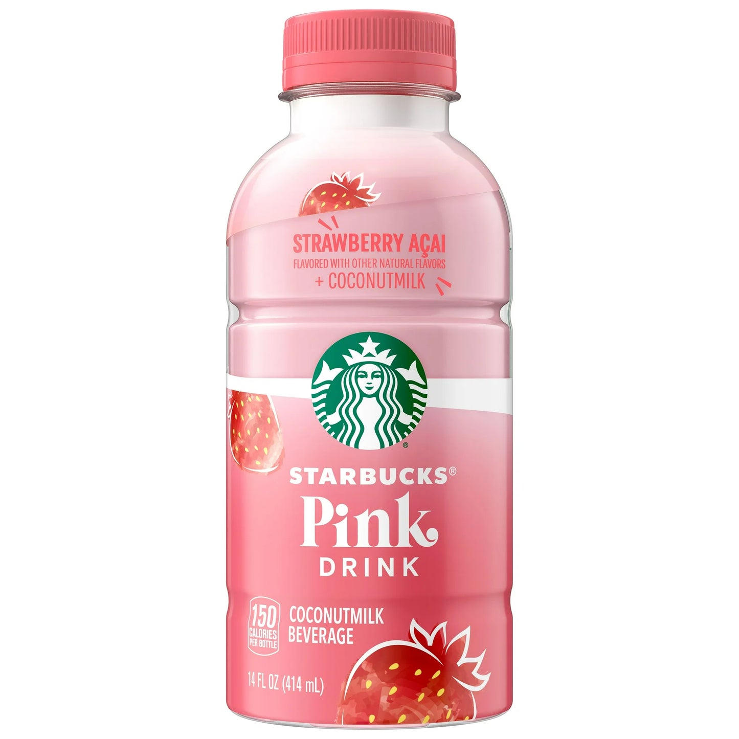 StarbucksPink Drink, Strawberry, 14oz Bottle