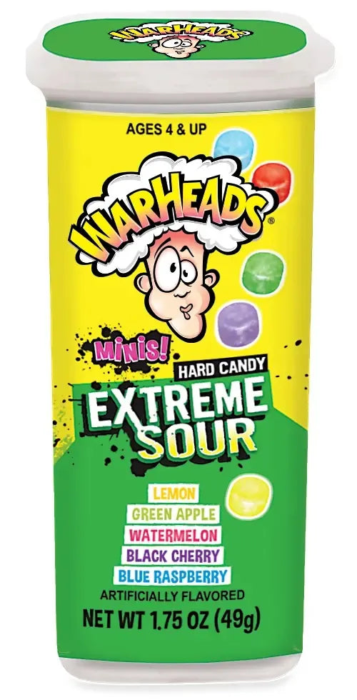 Warheads Extreme Sour Hard Candy 1.75 Ounces