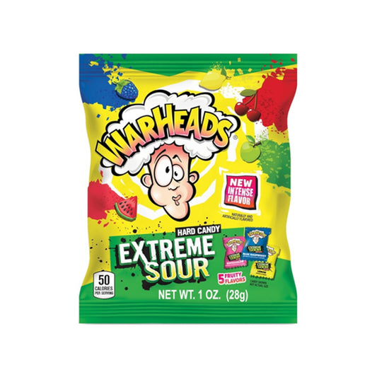 Warheads Extreme Sour Hard Candy 1 Oz