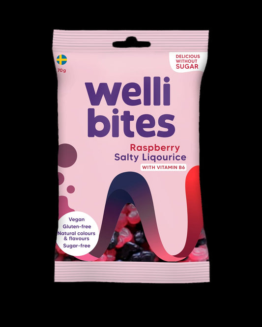 Wellibites Raspberry & Liquorice 70g