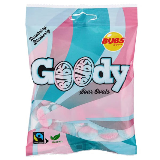 Bubs Goody Sour Ovals Raspberry Blueberry 90g