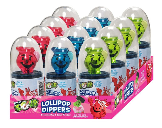 Kool-aid Sour Lollipop Dippers Green Apple & Watermelon