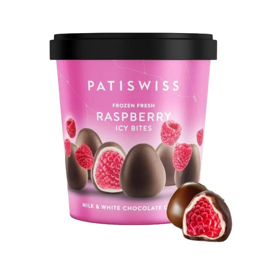 Patiswiss Milk&white Choc Raspberry Icy Bites