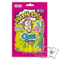 Warhead. Oooze Chews Ropes Pg Bag 3 Oz