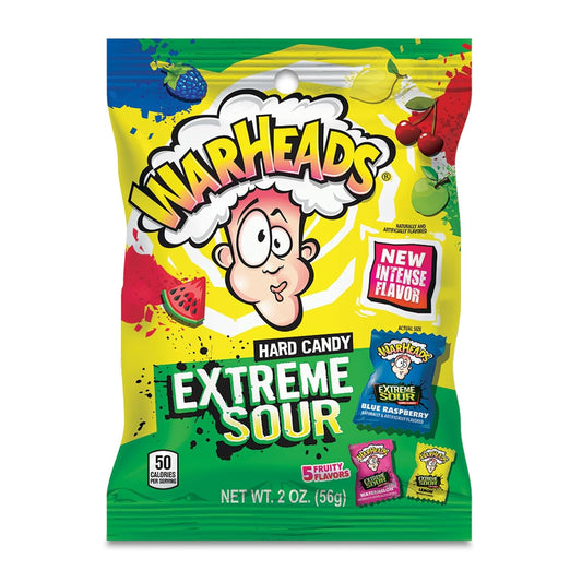 warhead extreme sour hard candy count good 2oz