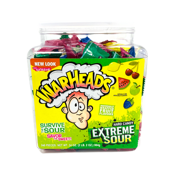 Warhead Extreme Sour Hardcandy Tub (Each Candy)